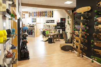 longboard Store Shop Innen