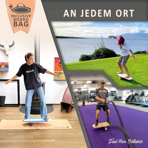 Balanceboard Ocean Rocker Bamboo Gebraucht A+