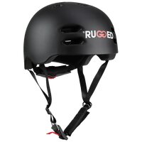 RUGGED Helm schwarz S: 53-55cm