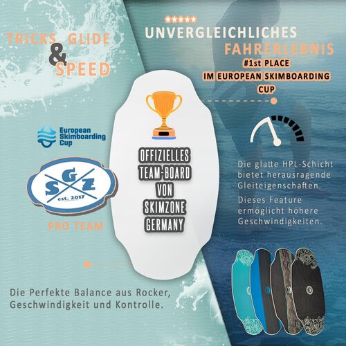 Skimboard HPL Aloha Pro Gebraucht A