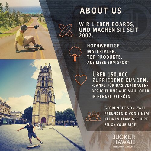 Longboard Rollen KAKU 69mm 78A CP52 inkl. Lager & Spacer (4er Set) Gebraucht A+