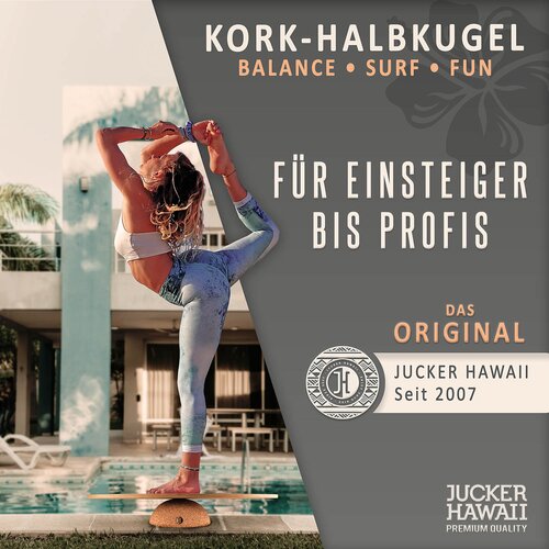 Korkhalbkugel & Korkball f�r alle Balance Boards - Plank Ball (inkl. Kork Ball 8 CM)