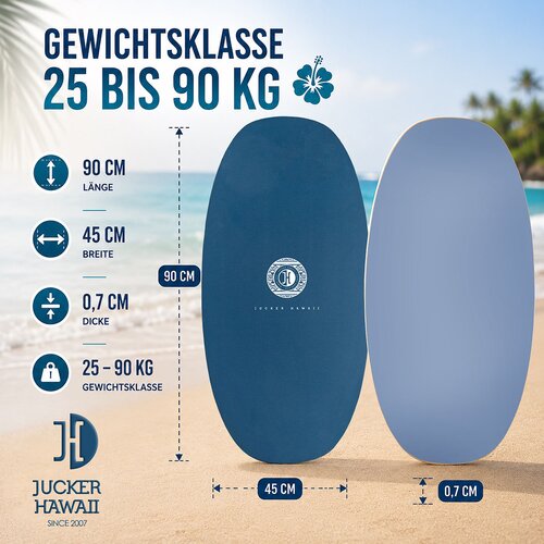 JUCKER HAWAII Skimboard KEIKI BLUE | HPL