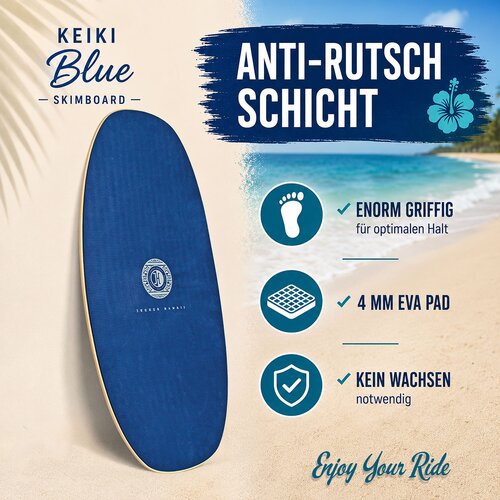JUCKER HAWAII Skimboard KEIKI BLUE | HPL