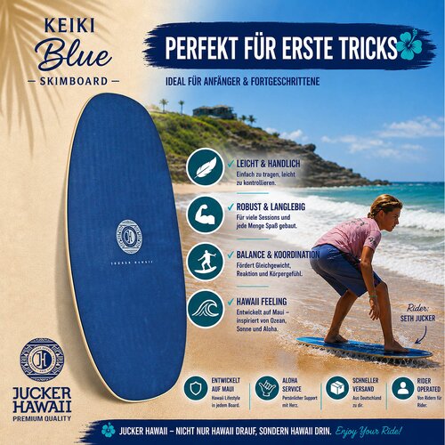 JUCKER HAWAII Skimboard KEIKI BLUE | HPL gebraucht A+