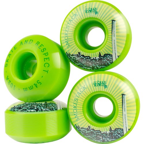 JUCKER HAWAII Skateboard Rollen SMOKESTACK Wheels 54x32 102 A