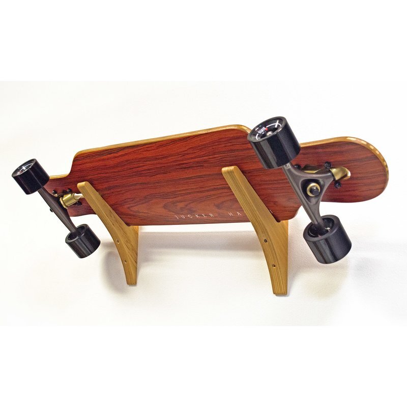 Longboard Skateboard Wand Halterung WOOD aus Holz | JUCKER HAWAII