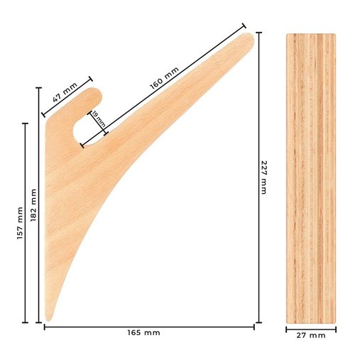 Longboard / Skateboard / Balanceboard / Snowboard / Wakeboard Wandhalterung Set WOOD
