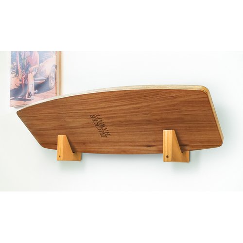 Longboard / Skateboard / Balanceboard / Snowboard / Wakeboard Wandhalterung Set WOOD BLOCK