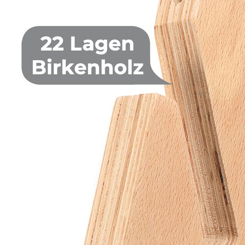 Longboard / Skateboard / Balanceboard / Snowboard / Wakeboard Wandhalterung Set WOOD BLOCK