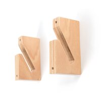 Wandhalterung Set WOOD BLOCK / Fr Longboard / Skateboard...