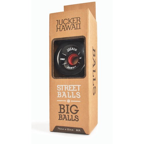 JUCKER HAWAII Longboard Rollen BIG BALLS 74mm 80A CP45 (4er) Black