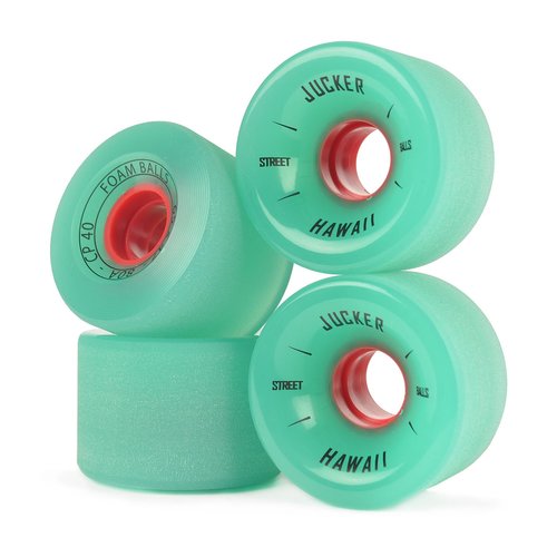 JUCKER HAWAII Longboard & Mini Cruiser Rollen FOAM BALLS 65mm 80A CP40 (4er) Green